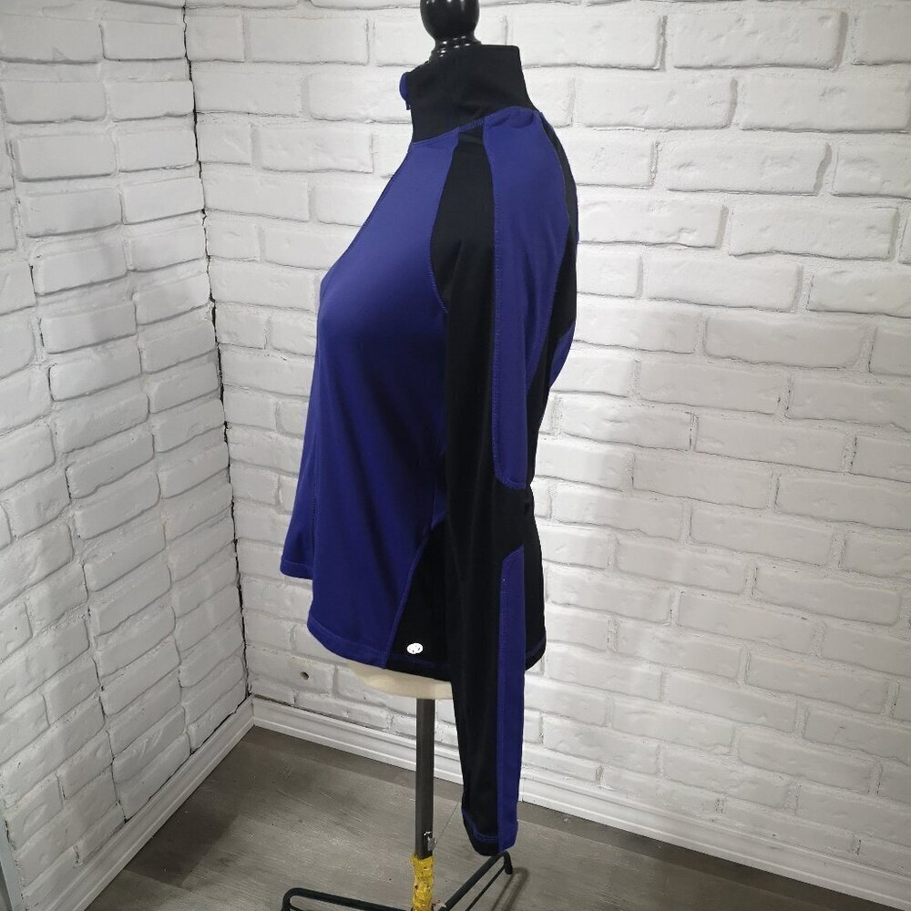 Nevada Ladies Size Large Fleece Lined Full Zip Purple & Black Athletic Jacket - Picture 6 of 9